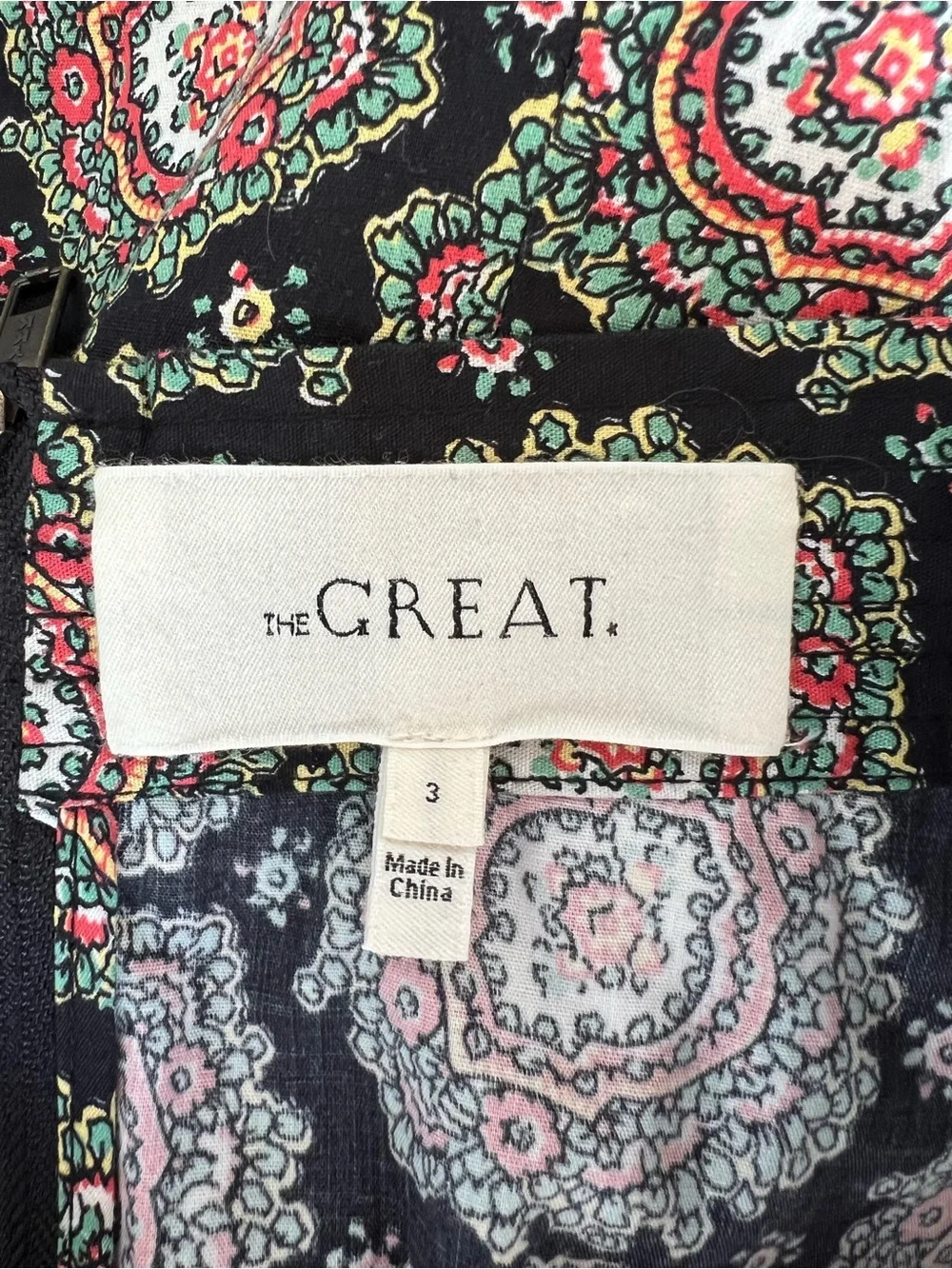 NWOT The Great. Windsor Skirt Heirloom Paisley Size 3 L